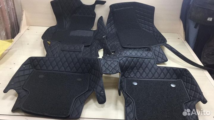 3D Коврики Mitsubishi Pajero Sport 4 из Экокожи