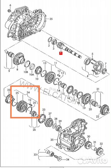 Муфта 3-4 передачи МКПП 02S MQ250 02J311301K