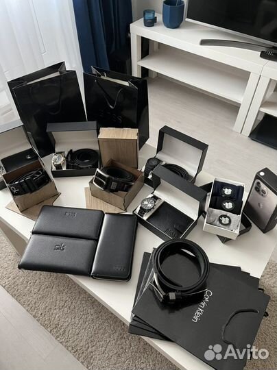 Мужские подарки Портмоне Часы Ремни