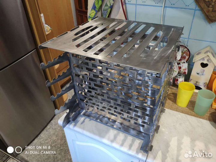 Мангал вертикальной загрузки разборный