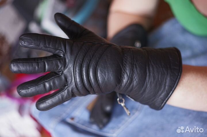 Новые немецкие мотоперчатки на флисе Reusch кожа