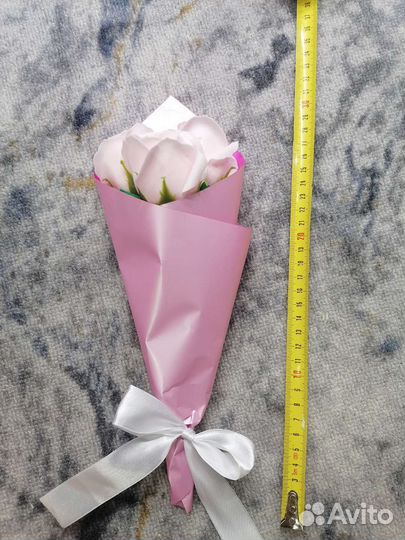 Мини букет из мыльных роз