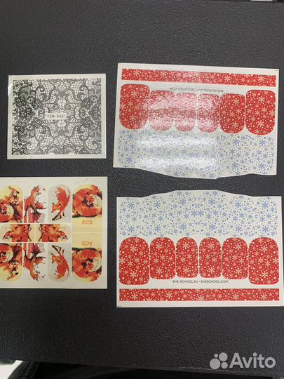 Слайдеры, наклейки для ногтей