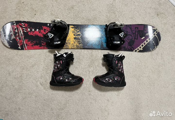 Сноуборд 148 с креплениями