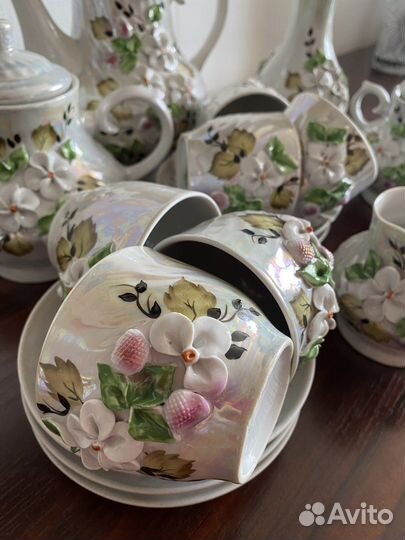 Сервиз чайный с лепниной