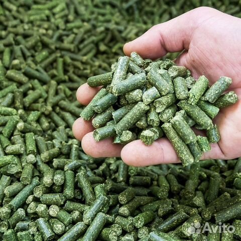 Травяная мука гранулированная люцерны втм