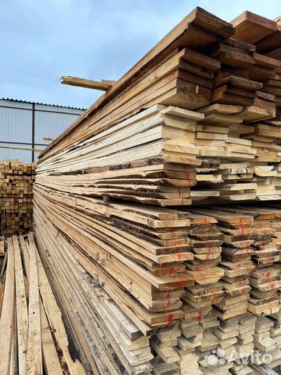 Необрезная доска 50х200х6000 из сосны