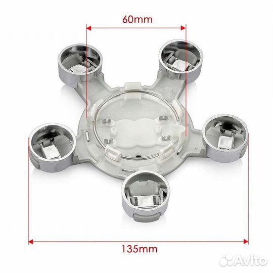 Колпак диска audi A4 4F0.601.165.N