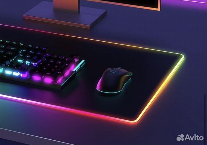 Коврик для мыши и клавиатуры с подсветкой