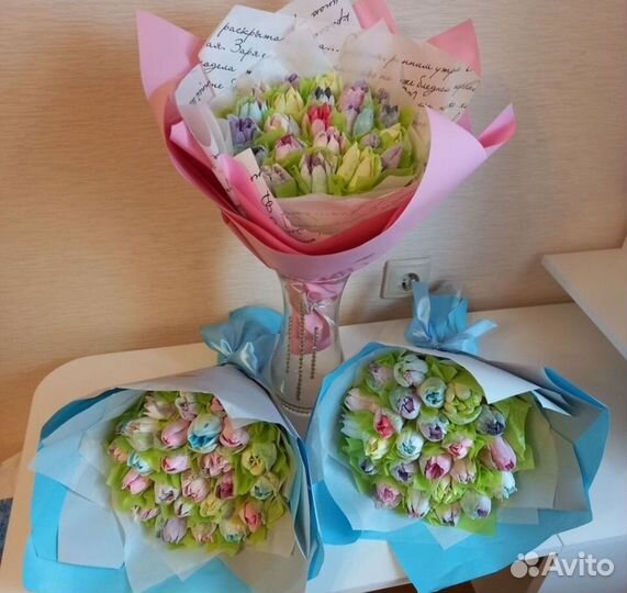 Зефирные тюльпаны