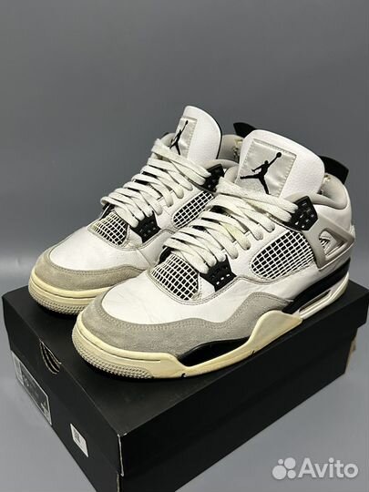 Кроссовки Air Jordan 4 Retro Military Black ориг