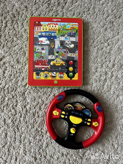 Развивающие игрушки музыкальные планшет и руль
