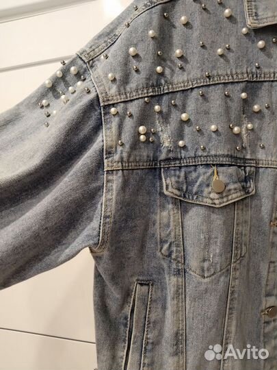 Джинсовая куртка женская 54 56 58 размер