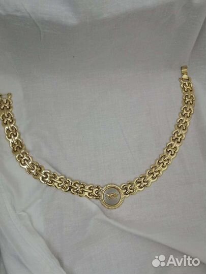 Золотая цепь бижутерия (винтаж)