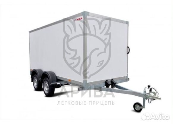 Прицеп фургон с аппарелью для заезда мзса 817784