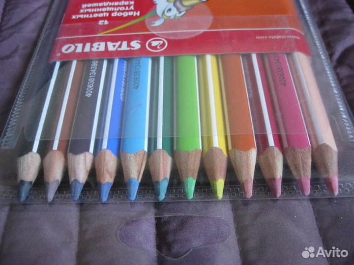 Карандаши цветные Stabilo Trio 12цв