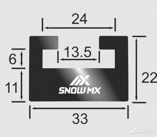 Склизы графитовые для снегохода Polaris