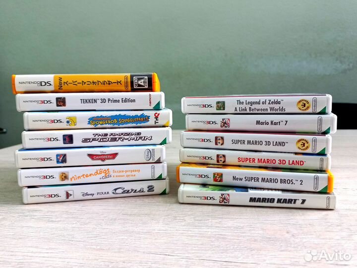 13 картриджей Nintendo 3DS (+ диски Wii U)