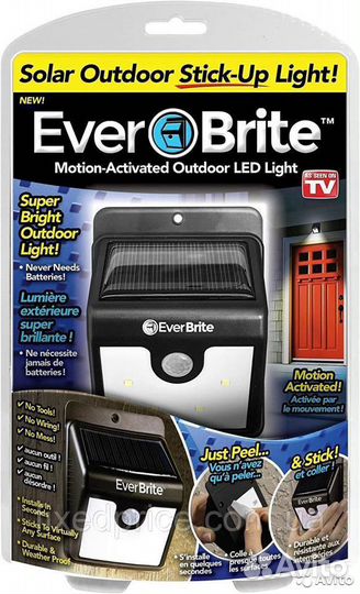 Фонарь LED ever brite на солнечной батарее