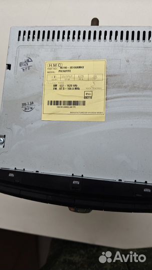 Магнитола мр3 Hyundai Sonata 6