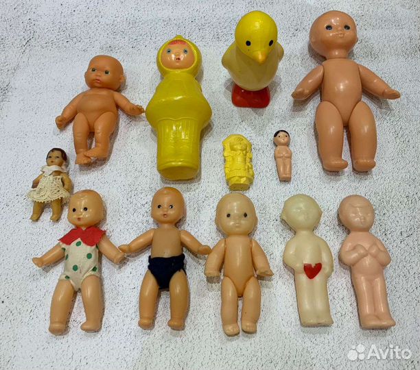 Пупсы, игрушки целлулоид ссср, гдр