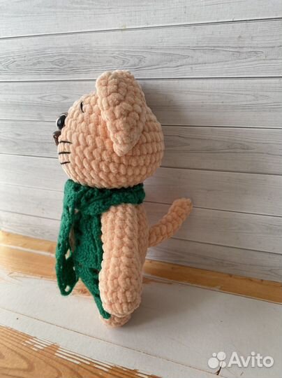 Мягкая игрушка ручной работы Амигуруми. Котик