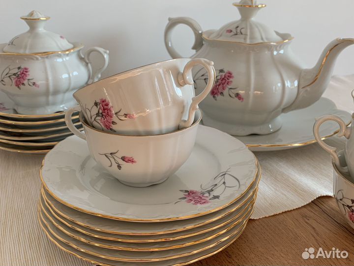 Сервиз чайный Czechoslovakia 23 предмета