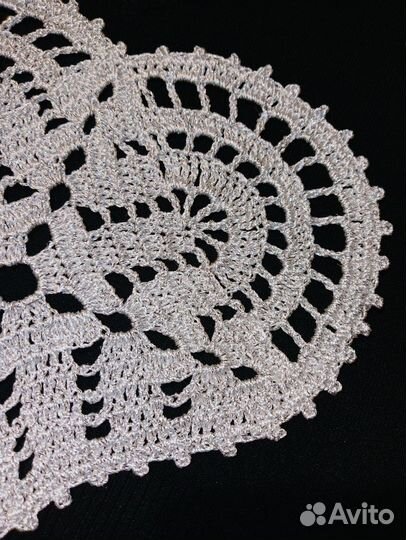 Салфетка Сердце серебряное