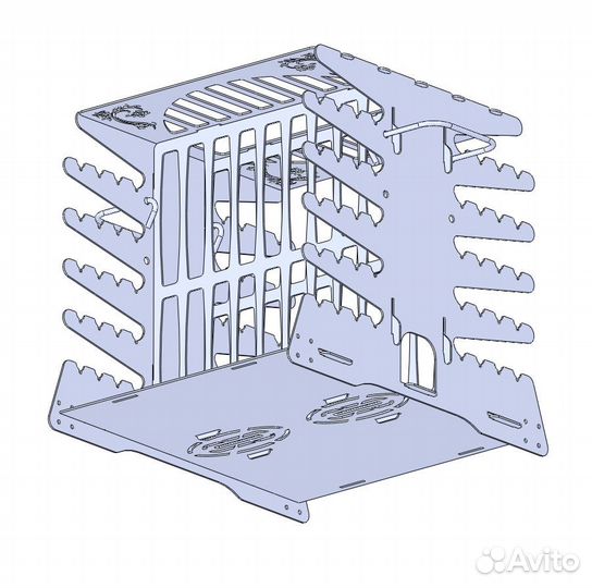 Мангал вертикальный Шаблоны формата DXF