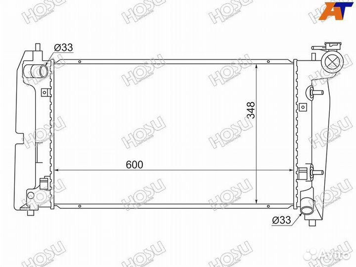 Радиатор geely emgrand EC7