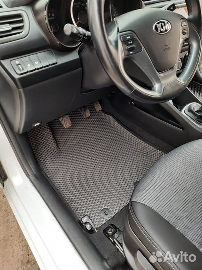 Авто коврики Eva 3D с бортиками эва Киа Рио 3