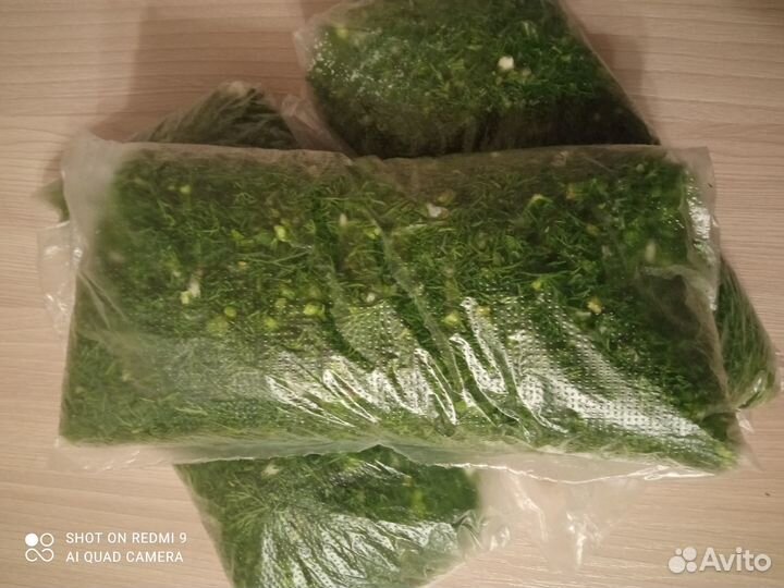 Укроп, базилик, чеснок стрелки замороженные