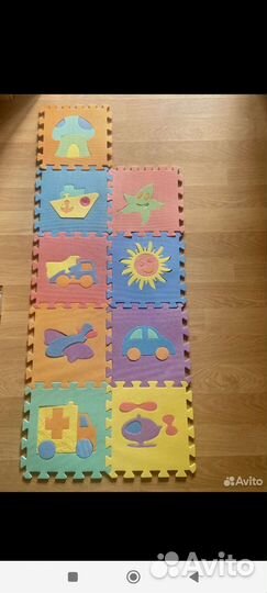 Каталка, юла, пианино, коврик