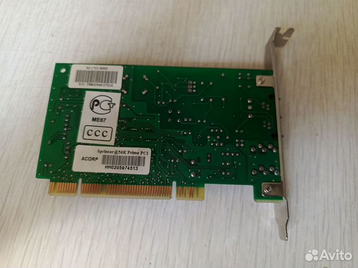 Факс-модем аналоговый Acorp Sprinter56K Prime PCI