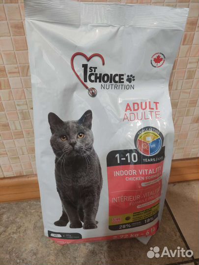 Корм для кошек 1st choice курица