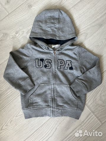 Кофта uspa, рубашка H&M, брюки Ostin, рост 104