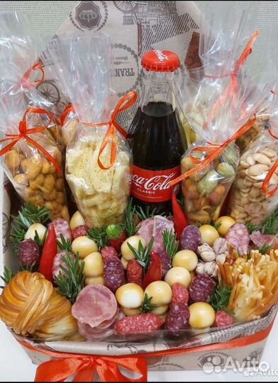 Мужские съедобные букеты