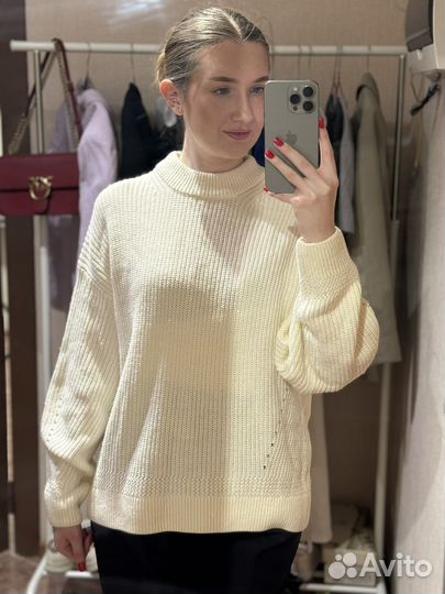 Свитер молочный женский sela размер m