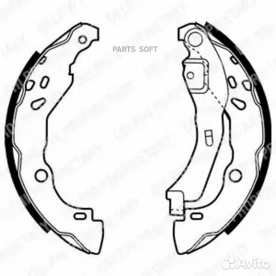 Delphi LS1929 Колодки барабанные