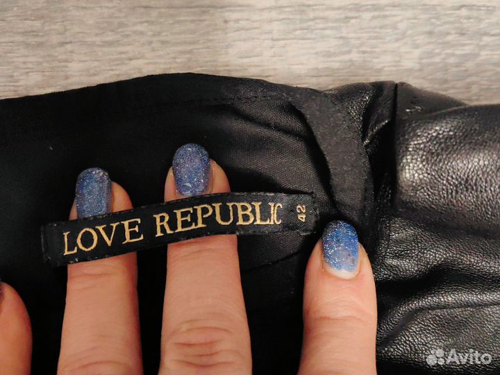 Кожаный топ корсет