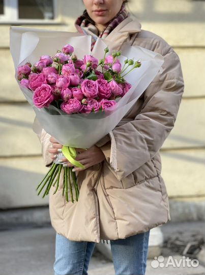 Букет из пионовидных роз