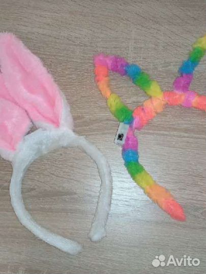 Ободки светящиеся кроличьи уши символ 2023