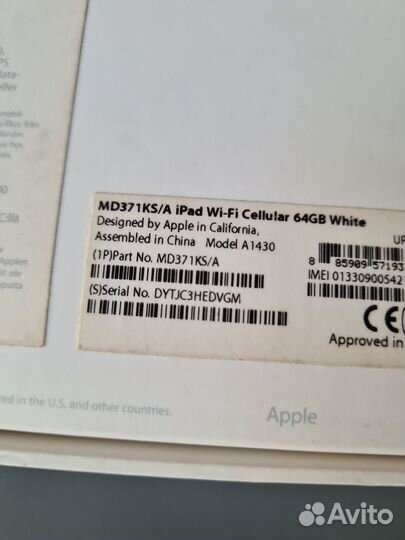 iPad 3 A1430 64gb + 4G