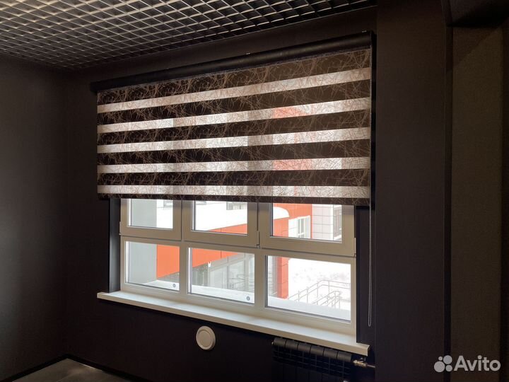 Рулонные шторы зебра