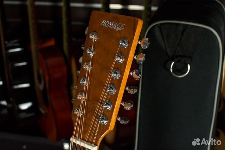 12-струнная акустическая гитара Homage + Аксессуар