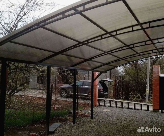 Навесы из поликарбоната для дома