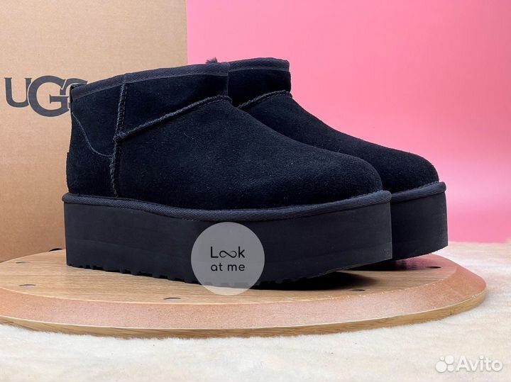 Угги женские Ugg Classic Ultra Mini Platform Black