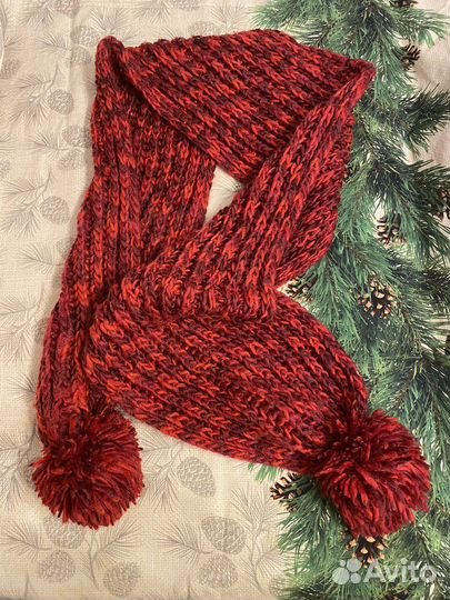 Шарф зимний вязаный