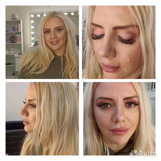 Макияж, укладка, оформление бровей, ламинирование