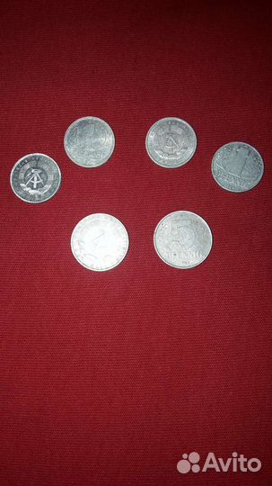 Монеты гдр, Чехословакии